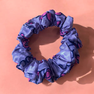 Scrunchie / Haargummi Afrikanischer Print - Haarschmuck - Rosa/Lila