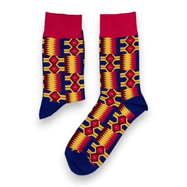 Afrikanische Socken / Afro-Socken-Set SANKOFA mit Tasche - Set mit 5 Paaren