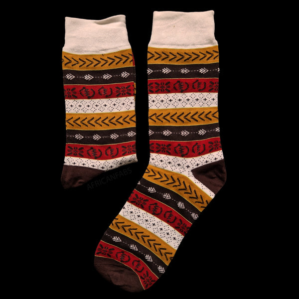 Afrikanische Socken / Afro-Socken-Set BAMABARA mit Tasche - Set mit 4 Paaren