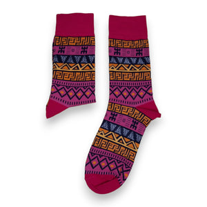 Afrikanische Socken / Afro-Socken / Mud-Socken - Rosa