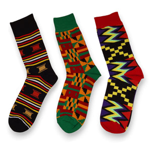 Afrikanische Socken / Afro-Socken - Satz mit 3 Paaren EHAN