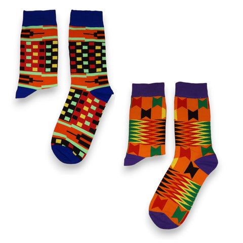 Afrikanische Socken / Afro-Socken - Satz mit 2 Paaren - SALE