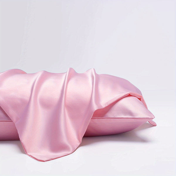 Satin-Kissenbezug Rosa 60 x 70 cm Standard-Kissengröße - Silky satin pillowcase
