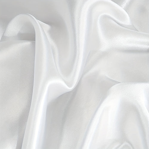 2 STÜCKS - Satin-Kissenbezug Weiß 60 x 70 cm Standard-Kissengröße - Silky satin pillowcase