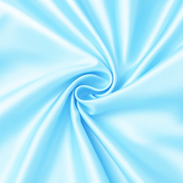 Satin-Kissenbezug Hellblau 60 x 70 cm Standard-Kissengröße - Silky satin pillowcase