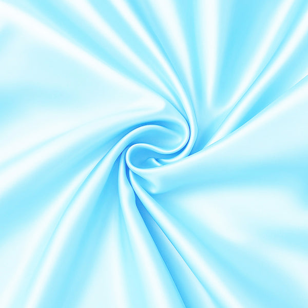 2 STÜCKS - Satin-Kissenbezug Hellblau 60 x 70 cm Standard-Kissengröße - Silky satin pillowcase
