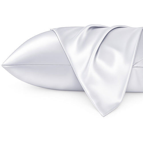 Satin-Kissenbezug Silbergrau 60 x 70 cm Standard-Kissengröße - Silky satin pillowcase