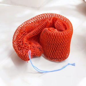Afrikanischer Schwamm / Net sponge - traditioneller African Sapo Sponge - Orange