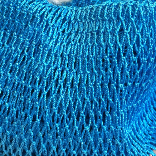 Afrikanischer Schwamm / Net sponge - traditioneller African Sapo Sponge - Lichtblau