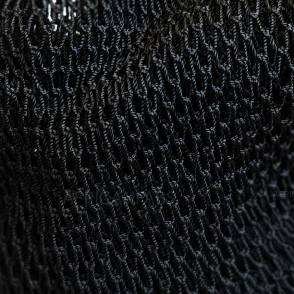 Afrikanischer Schwamm / Net sponge - traditioneller African Sapo Sponge - Schwarz
