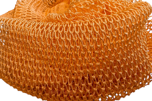 Afrikanischer Schwamm / Net sponge - traditioneller African Sapo Sponge - Pfirsich