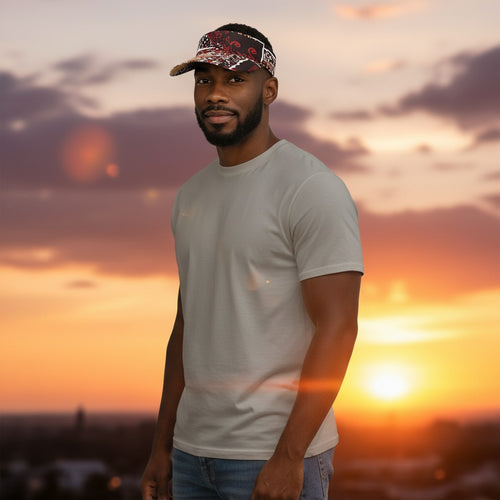 Afrikanischer Print Sonnenschutzkappen - Braun