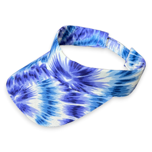 Afrikanischer Print Sonnenschutzkappen - Blau Tie Dye