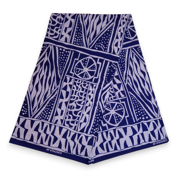 Afrikanischer Print Sonnenschutzkappen - Blue Ndop Kamerun