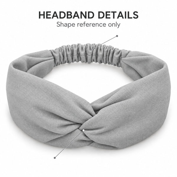Haarband / Stirnband / Kopfband in Afrikanischer Print - Blau Weiß Wave Pattern