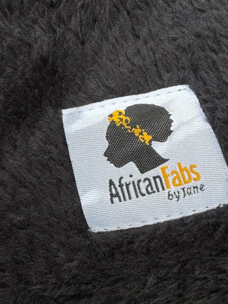 Warmer Schal mit afrikanischem Print Unisex - Braun Bogolan