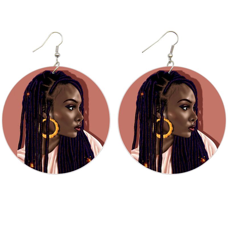 Afrikanische Ohrringe aus Holz | DREADLOCK LADY