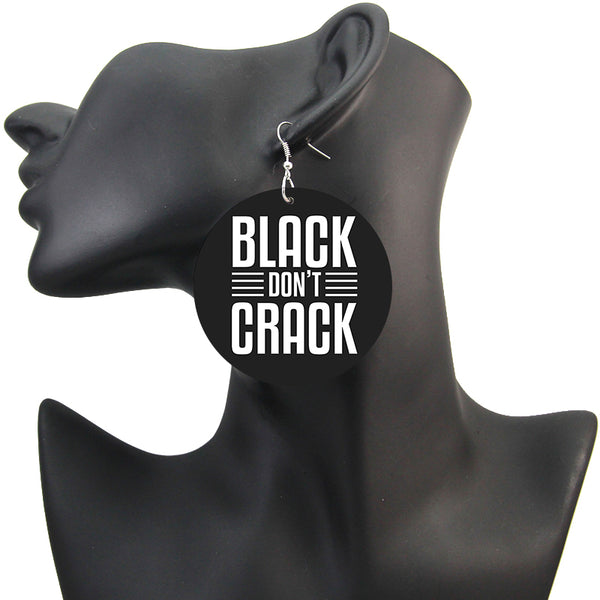 Schwarz don't Crack - Afrikanische Ohrringe