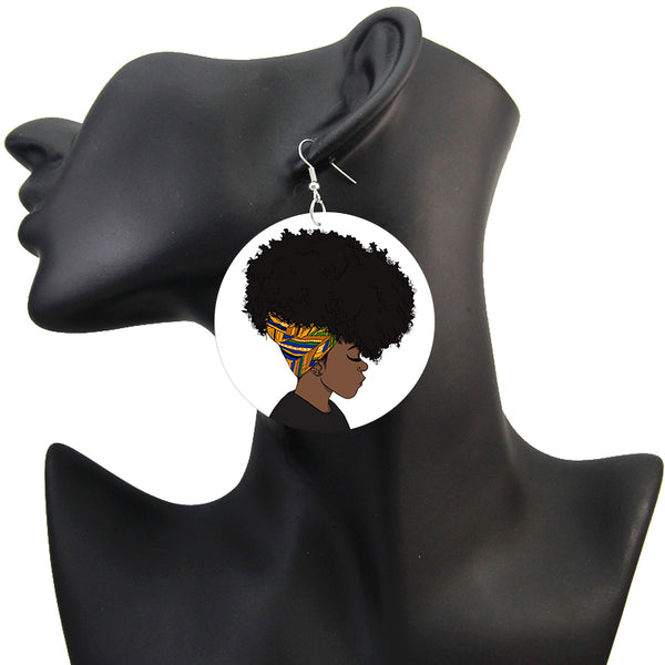 Afrikanische Ohrringe - Afrowrap