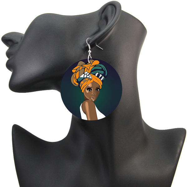 Headwrap girl - Afrikanische Ohrringe