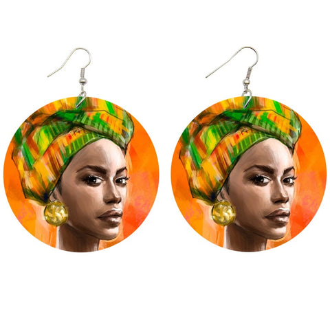 Afrikaanse Gelbe - Afrikanische Ohrringe