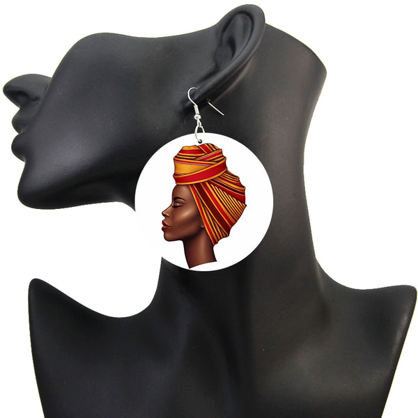 Headwrap Lady - Afrikanische Ohrringe