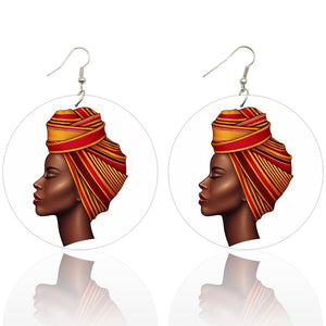 Headwrap Lady - Afrikanische Ohrringe