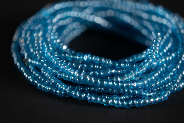 Waist Beads / Afrikanische Taillenkette - EDE - Blau (elastisch)
