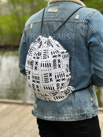 Styletex23 Afrika-Kontinent Turnbeutel – 100% Baumwolle, 37x46 Cm, 12 Liter, Mit Kordelzug