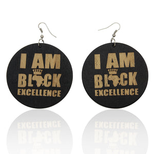 I am Black Excellence - Afrikanische Ohrringe