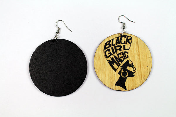 Afrikanische Ohrringe aus Holz | Black girl magic