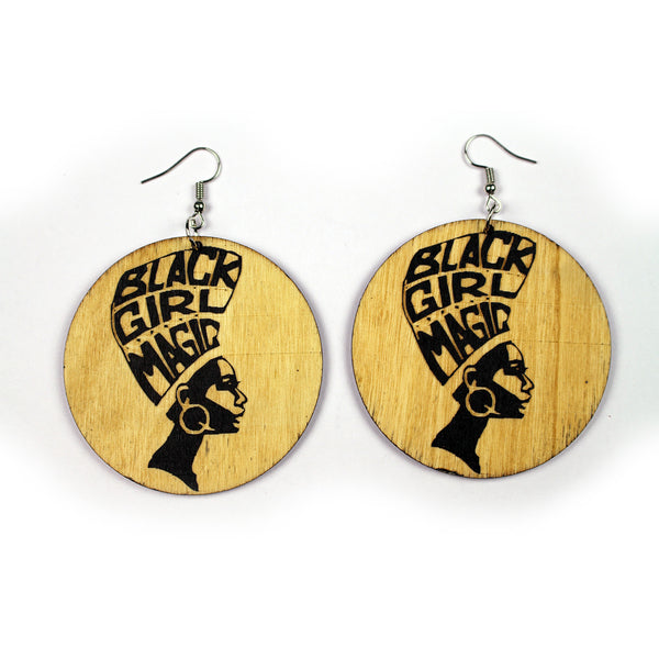 Afrikanische Ohrringe aus Holz | Black girl magic