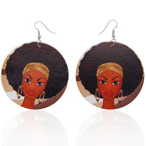 Afrika inspirierte Ohrringe | Afro Mädchen