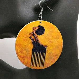 Afrika inspirierte Ohrringe | Afrokamm