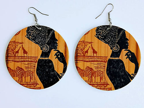 Afrika inspirierte Ohrringe | Ancient Africa Woman