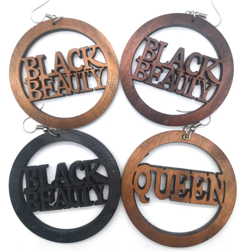 Ohrringe aus Holz | BLACK BEAUTY