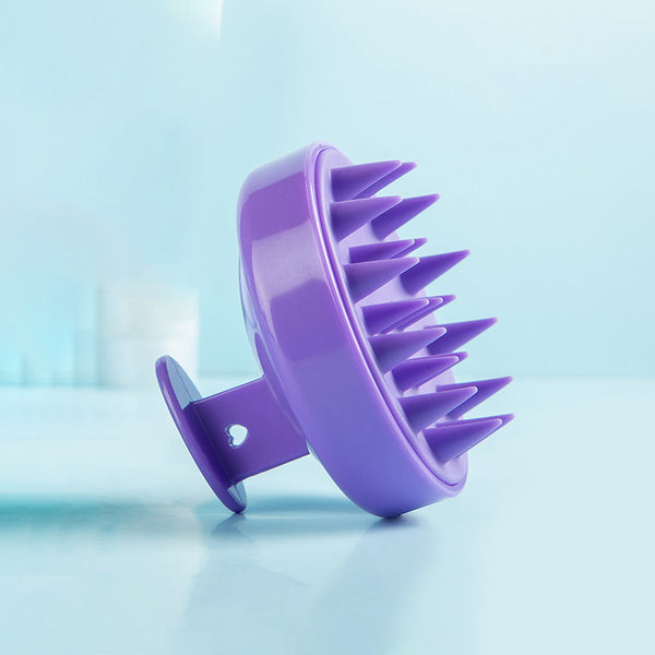 Kopfhautmassagegerät - Silikonhaarbürste - Kopfhautbürste - Massagebürste - Kopfmassagegerät - Lila