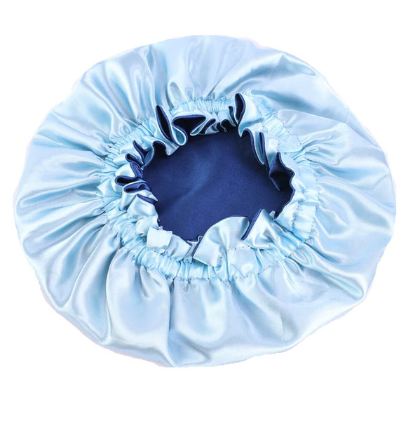 Blau Satin bonnet / Schlafhaube ( Größe für Kinder 3-7 Jahre alt ) / Kinder Hair Bonnet / Satin bonnet
