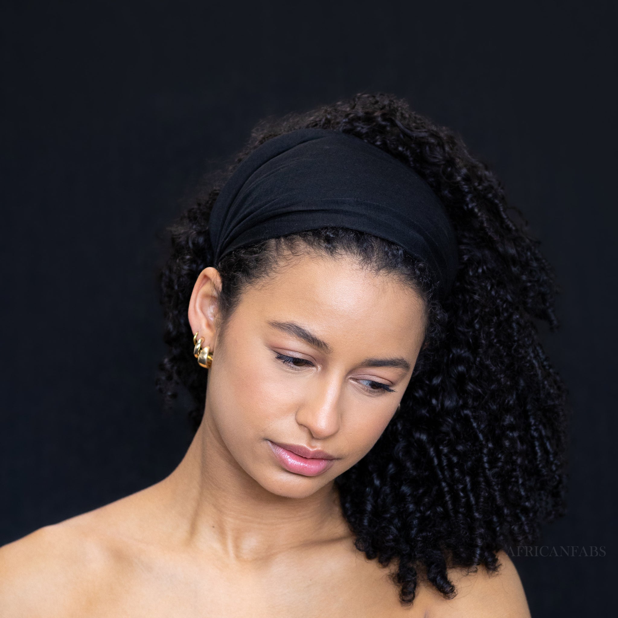 Schwarz Haarband / Stirnband - Stretch-Gewebe - Yoga / Sport / Casual - Unisex Erwachsene