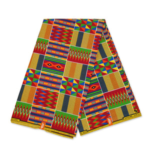 Afrikanischer Kente-Stoff / Ghana print KT-3081