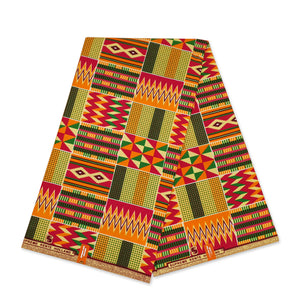 Afrikanischer Kente-Stoff / Ghana print KT-3084