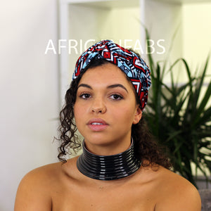 Afrikanisches Halsband / Choker / Schwarz hohe Halskette