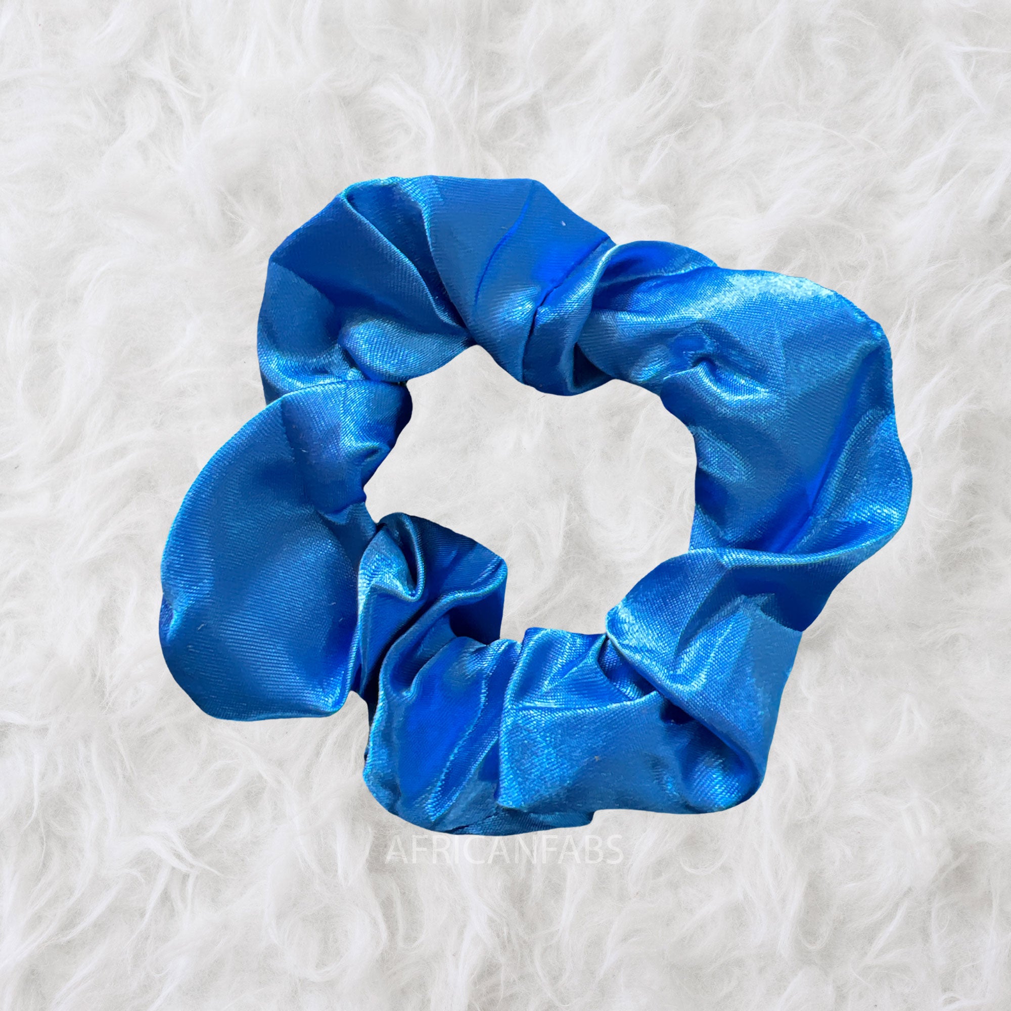 Scrunchie / Haargummi Satin - Erwachsene Haarschmuck - Blau