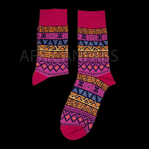 Afrikanische Socken / Afro-Socken / Mud-Socken - Rosa