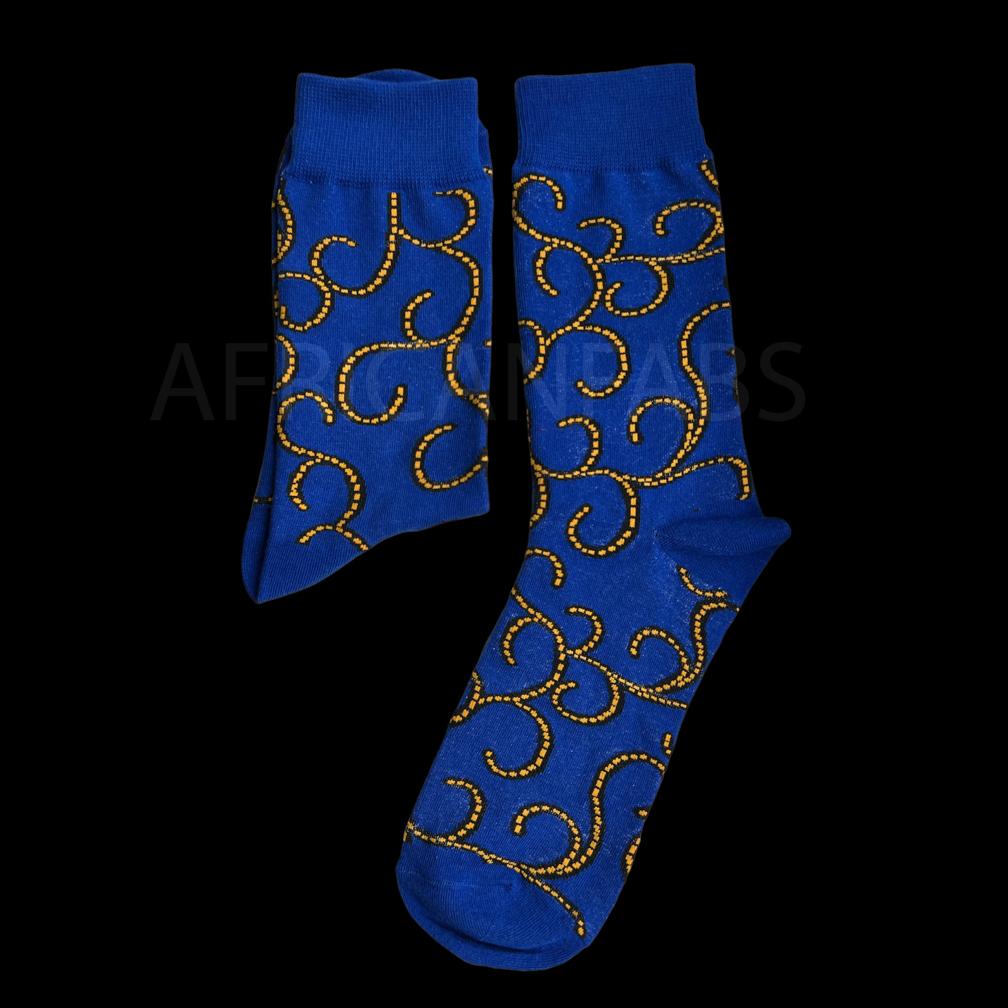 SPEZIALVERKAUF | Afrikanische Socken / Afro-Socken - Blau | BITTE SORGFÄLTIG LESEN