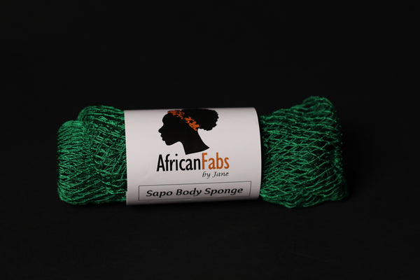 Afrikanischer Schwamm / Net sponge - traditioneller African Sapo Sponge - Grün