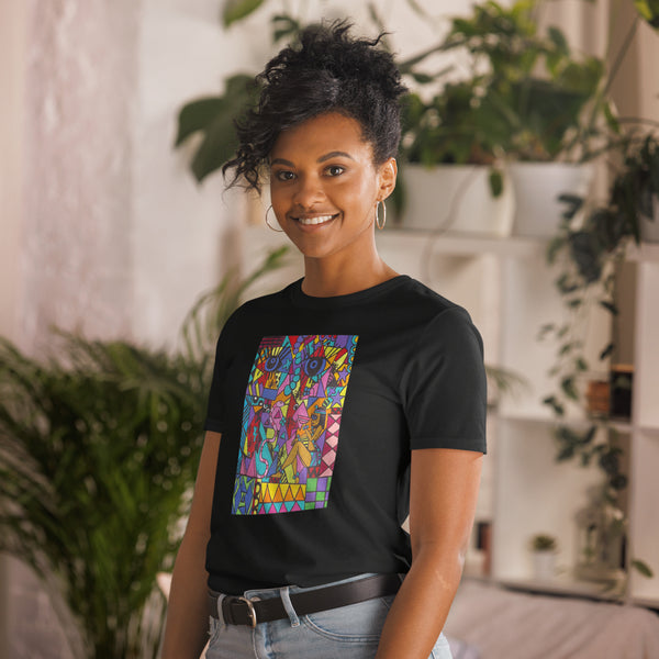 T-Shirt Unisex – SUPPORT A CHARITY – Kunst aus Südafrika SA01 (mehrere Farben)